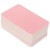 100pcs Pink Paper Portable Note Cards, Blank Multi-function DIY