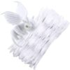 100 PCS Pipe Cleaners Chenille Stem, Bump Chenille Stems White Pipe Cleaner
