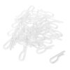 100pcs Plastic Tie Clip 36mm Fabric Fastening Clip for Shirt