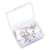 100Pcs Safe Rounded Head Styles Thumbtacks Set, White