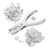 100pcs Silver Metal Brads for Crafts and Scrapbooking with Washers