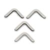 100Pcs Silver Metal Corner Protectors 30mm for Scrapbooking Albums Boxes Wood Crafts