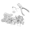 100pcs Silver Metal Paper Brads for Crafts with Washers