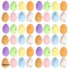 100 Pcs Speckled Foam Easter Eggs, Colorful Mini Decorative Eggs for DIY Crafts, Spring Party Decor, and Home Ornaments, Versatile Holiday Supplies for Seasonal Projects and Festive Arrangements