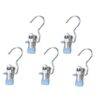 100 Pcs Stainless Steel Clothespins with Hook for Laundry Drying