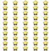 100 Pcs Star Foam Balls, Gold 2.2 in / 5.5 cm Motivational Quotes Foam Squishy Squeeze Toys, Soft Comfort Squeeze Toys for Adults, Office Comfort, Party Favors, Random English Phrases