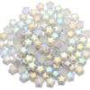 100pcs Star Pony Beads, Matte Mini Glass Star Beads