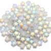 100pcs Star Pony Beads, Matte Mini Glass Star Beads