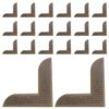 100pcs Vintage Metal Book Corner Protector Coffee Iron Edge Cover