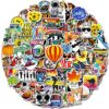 100 PCS Water Bottle Stickers for Kids Teens Girls Adults, Aesthetic Cute Vinyl Waterproof Vsco Cool Stickers, Laptop Scrapbook Skateboard Computer Car Sticker Packs
