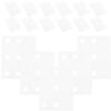 100pcs White Circle Hole Reinforcement Labels Pet Self Adhesive Tabs