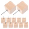 100pcs Wooden Cork Board Thumb Tacks for DIY Calendars and Painting