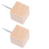 100pcs Wooden Thumb Tacks for Cork Boards, Pins for Maps and Notes