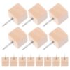 100pcs Wooden Thumb Tacks Push Pins for Notes and Messages