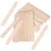 100pcs Wood Ice Pop Sticks with Holes for DIY Crafting Projects