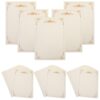 100 Sheets Blank Certificate Paper Floral Borders, Beige