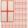 100 Sheets Blank Self Adhesive Name Labels 100 Sheets with Each