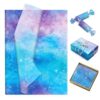 100 Sheets Magical Galaxy Space Tissue Wrapping Paper, 14x20 Inch Blue Purple Gradient Star Sparkle Pattern Tissue Paper for Kids Space Party, Teen Birthday, Celestial Gift Bag & Bouquet Filler
