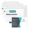 100 Sheets Self Seal Laminating Pouches Business Card Size 2.6x3.9inch Self Adhesive Laminating Sheets Gloss Finish No Laminating Machine Needed for Id Card Small Card (2.5x3.5inch) (Pack of 3)