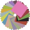 100 Sheets Square Origami Paper, 20 Colors 6" Craft Paper Sheets, Double Sided Colored Origami Paper for Beginners, Crafts (100)