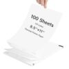 100 Sheets Thermal Printer Paper 8.5 x 11 Inch US Letter Size Safe BPA-Free