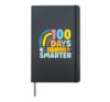 100th Day of School for Teacher Girls Cute 100 Days Smarter Hardcover Journal, Black