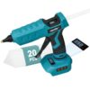 100W Cordless Hot Glue Gun Compatible with 18v Battery (Tool Only) Upgraded Digital Temperature with 20PCS Full Size Glue Sticks