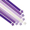 1080 Sheets Origami Star Paper 4 Purple colors Strips Double Sided Lucky Star Decoration Folding Paper for DIY Hand Art Crafts Teaching Supplies (Purple-1080 sheets)
