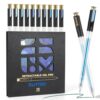 10 Blue Explosive Shimmer Retractable Glitter Gel Pens, Upgraded Sparkle