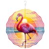 10 Inch Wind Chime 3D Hanging Wind Spinner Garden Decor Flamingo Sunset