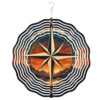 10 Inch Wind Chime 3D Hanging Wind Spinner Garden Decor Rose Sunset
