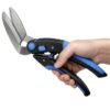 10In Multipurpose Heavy Duty Scissors，Utility Industrial Scissors- Stainless Steel with Serrated Blade, Perfect for Thick Fabrics, Leather, Cardboard, Wood, Carpets and Industrial Shears