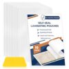 10 Pack 10 Mil 11x17" Self Sealing Laminating Pouches Self Adhesive Lamination Pouches Clear Laminate Sheets for Drawings Posters Art Prints Menu Big Certificates (No Heat & No Laminator Machine Need)