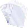 10 Pack 8.5 x 11'' Rigid Sheet Protectors Hard Document Sleeve | Rigid Print Protectors Rigid Plastic Protectors Photo for Document Printed Papers Photos Certificate Display