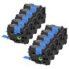10 Pack Compatible with P-Touch TZe-551 TZe551 24mm 0.94 Blue Label Tape