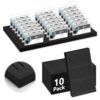 10 Pack of 600 Slots Black Foam Name Badge Holder 4.25 Inches Slots