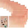 10 PCS 73mm x 100mm PCB Board Prototype Kit Protoboard Copper Strip Board Circuit Board Breadboards 957 Holes Perfboard Universal Printed Circuit Breadboard for DIY Soldering Electronic Projects