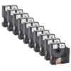 10Pcs 9mm Black on White Label Tape Compatible with 4200 5000 5200 6000 Label Makers