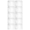 10pcs A5 Binder Photo Sleeves 4-Pocket 7-Hole Plastic Refill Pages