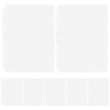 10 Pcs Badge Display Pages Refills 12 Grid Pp Sheets for Office Home