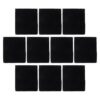 10pcs Black Flannel Cube Drawstring Bags for Travel Organization
