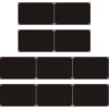 10pcs Blank Aluminum Name Plate for Office DIY Door Sign Black