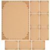 10pcs Blank Award Certificate Paper A4 Brown Printable Inner Pages