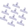 10Pcs Colorful Acrylic Binder Clip for Picture Photo File, Purple