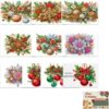 10PCS DIY Xmas Diamond Art Crystal Scratch Card (Bells) KO008
