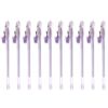10 Pcs Gel Pen with Pendant Lavender Plastic Smooth Writing Student