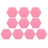 10pcs Hexagonal Felt Bulletin Board Wall Notice Board for Office Home