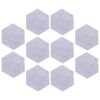 10pcs Hexagon Felt Wall Bulletin Board for Office Memo Display
