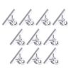 10 Pcs Large Clips Stainless Steel Clips Metal File Paper Binder Receipt Clip Sealing for