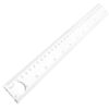 10pcs Magnifying Math Ruler Straight Board Measuring Tool Plastic